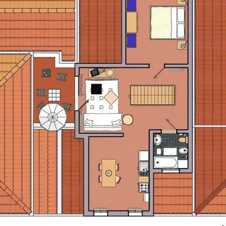 Апартаменты Zweijaehrige Terrassenwohnung By Interhome *